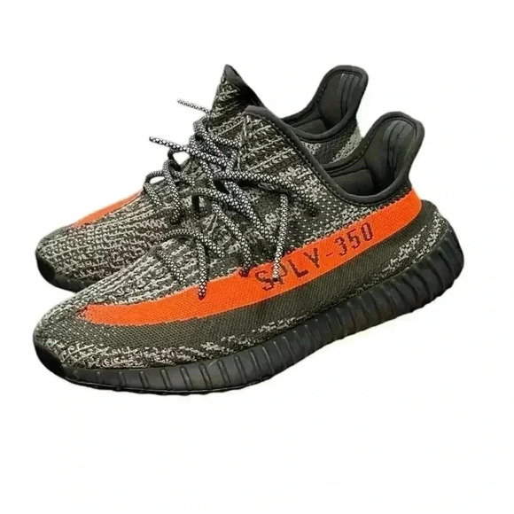 YEEZY BOOST 350 V2 Size 11 Color Carbel/Stegrey/Solred - Picture 1 of 9
